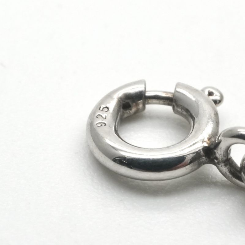 Hermes Serie Necklace Pendant Choker Silver