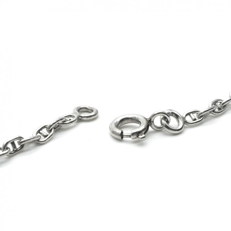 Hermes Serie Necklace Pendant Choker Silver