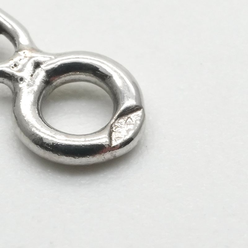 Hermes Serie Necklace Pendant Choker Silver