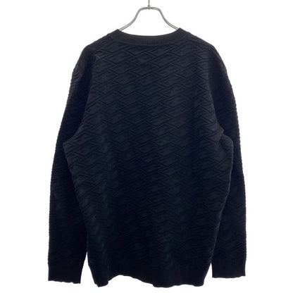 Fendi Embossed Design Cardigan Ambu Navy Black 54