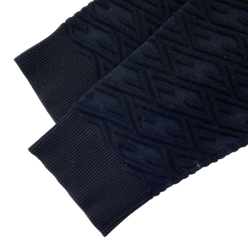Fendi Embossed Design Cardigan Ambu Navy Black 54