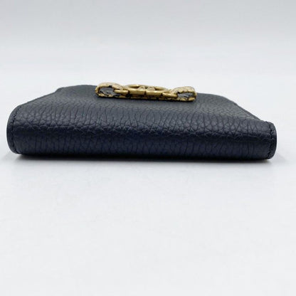 Gucci Wallet Interlocking Black Leather Bifold