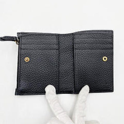 Gucci Wallet Interlocking Black Leather Bifold