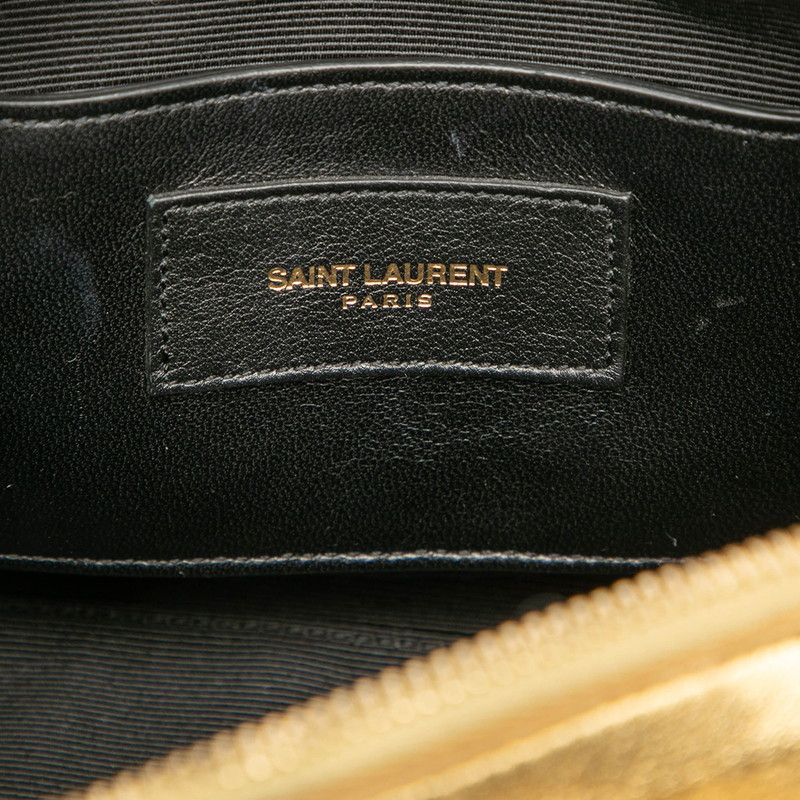 Saint Laurent Baby Duffle 2-Way Shoulder Bag Gold Leather