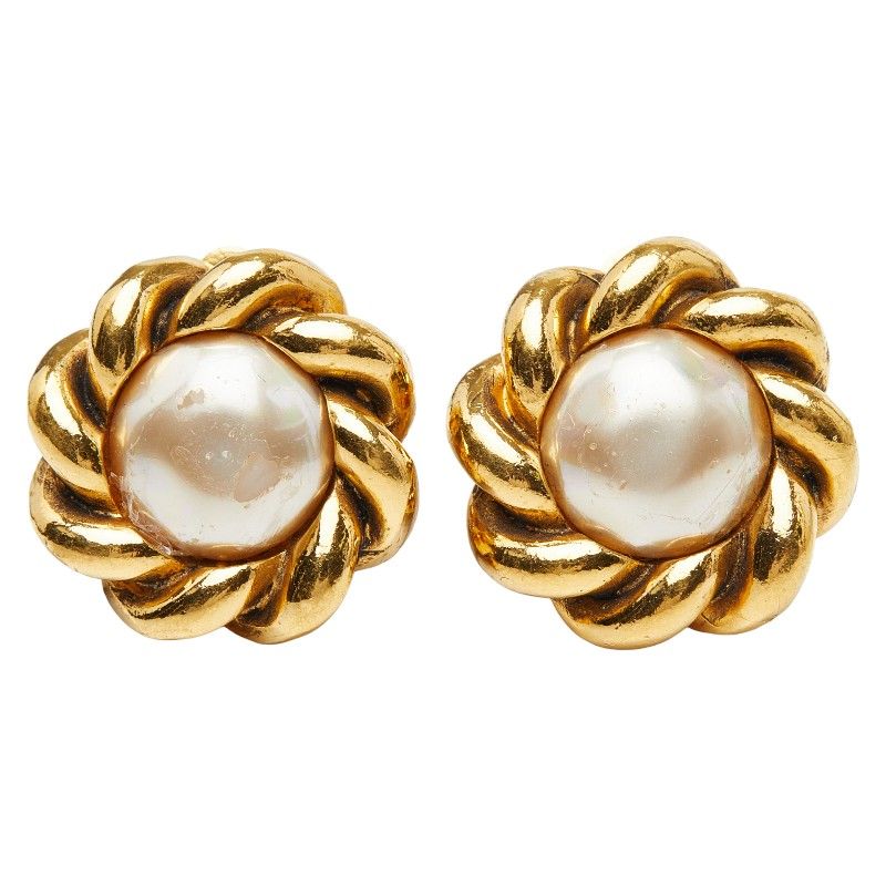 Chanel Faux Pearl Metal
