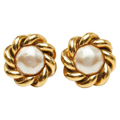 Chanel Faux Pearl Metal