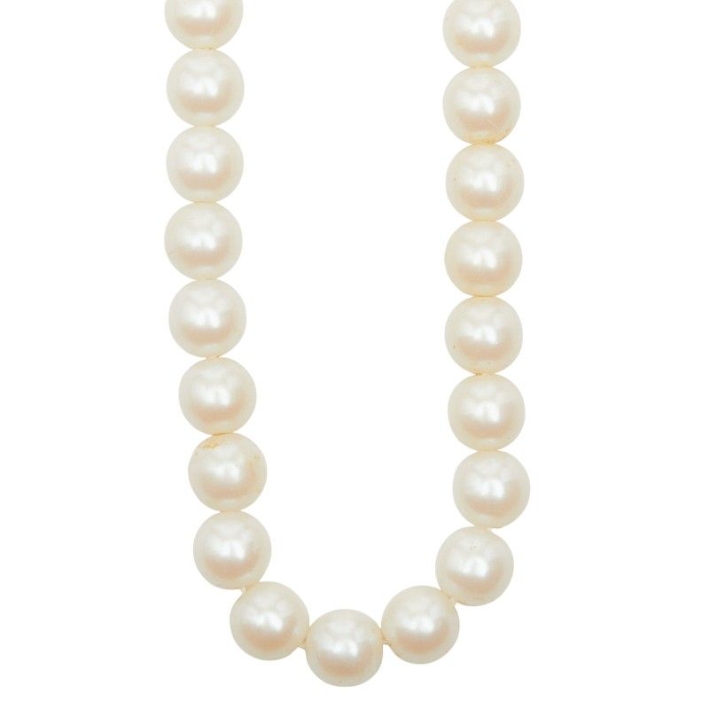 Dior Pearl Necklace Faux Plated