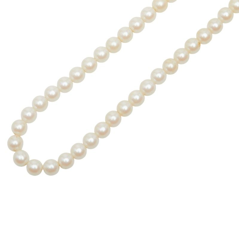 Dior Pearl Necklace Faux Plated