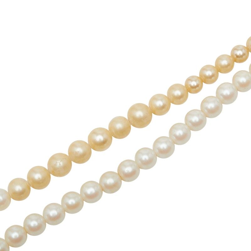 Dior Pearl Necklace Faux Plated