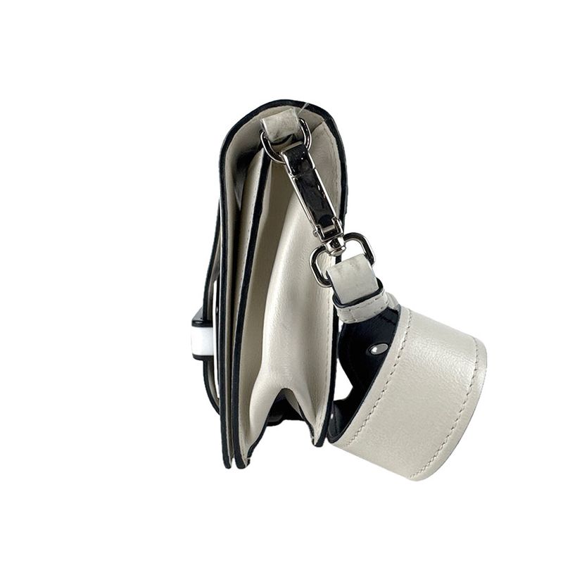 Prada Shoulder Bag Leather Ivory
