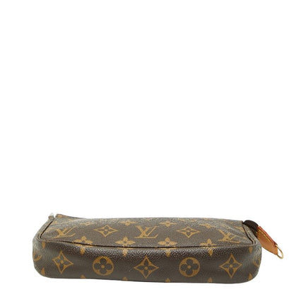Louis Vuitton Monogram Pochette Brown Leather