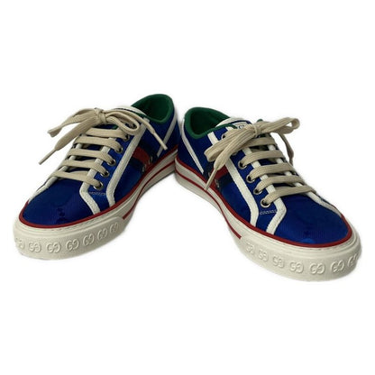 Gucci Sneakers 36 Blue Red Multi GG Pattern Sherry