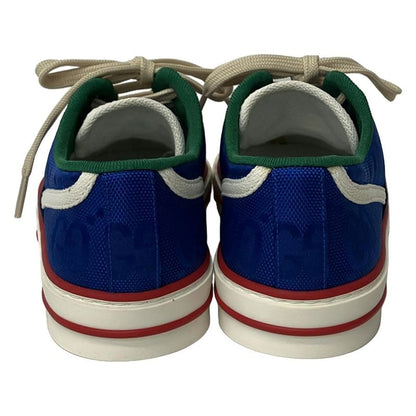 Gucci Sneakers 36 Blue Red Multi GG Pattern Sherry