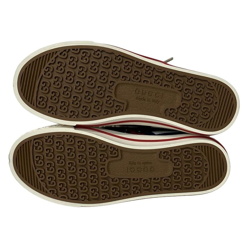 Gucci Sneakers 36 Blue Red Multi GG Pattern Sherry