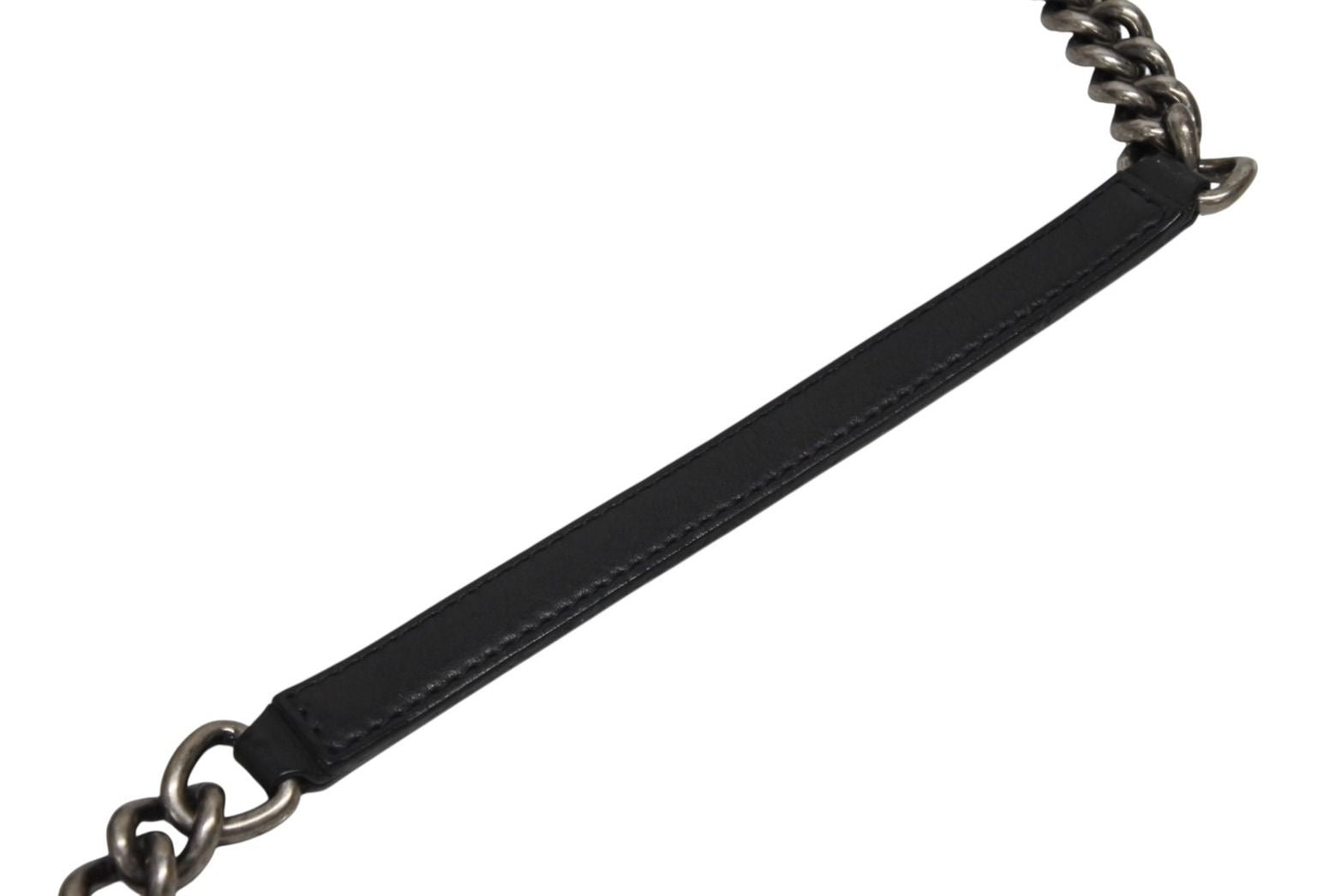 Chanel Paris Dallas Fringe Flap Saddle Bag Quilted Calfskin Black — view 7