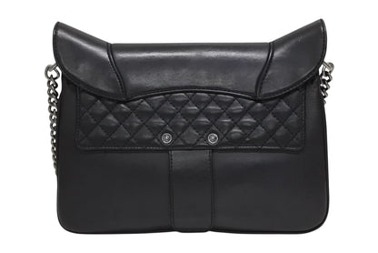 Chanel Paris Dallas Fringe Flap Saddle Bag Quilted Calfskin Black — view 2