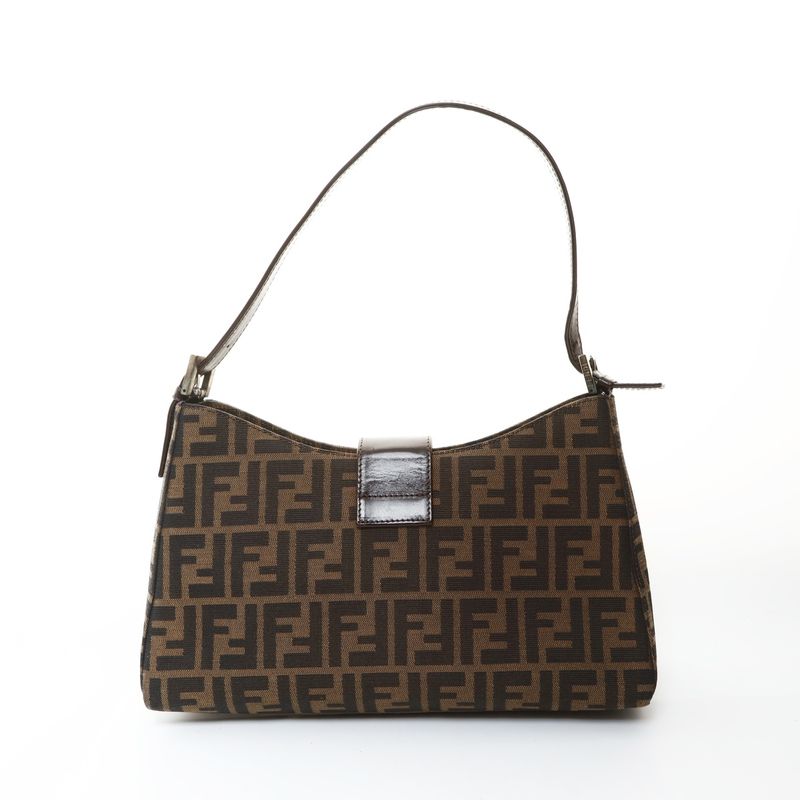 Fendi Shoulder Bag Zucca Canvas