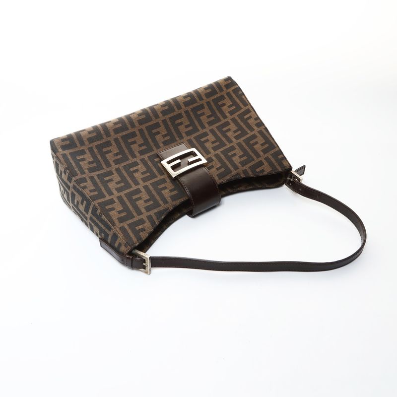 Fendi Shoulder Bag Zucca Canvas