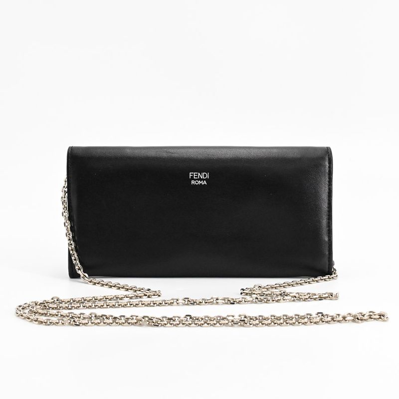 Fendi Chain Wallet Black