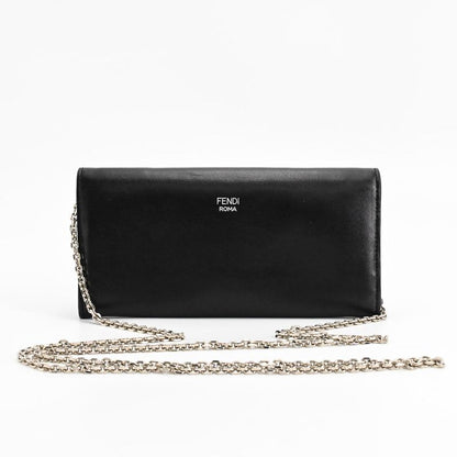 Fendi Chain Wallet Black