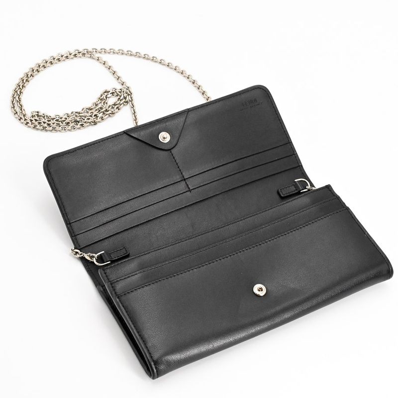 Fendi Chain Wallet Black