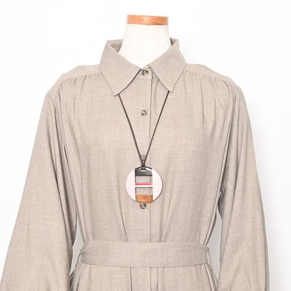 Hermes Necklace Equipe Pink
