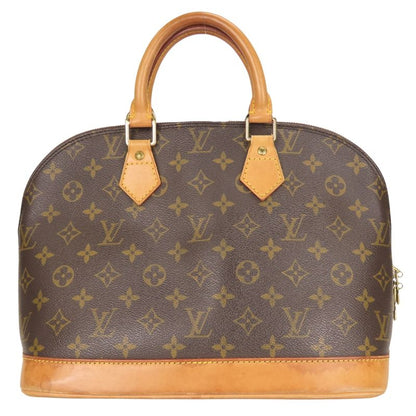 Louis Vuitton Handbag Alma Monogram Leather Brown Classic