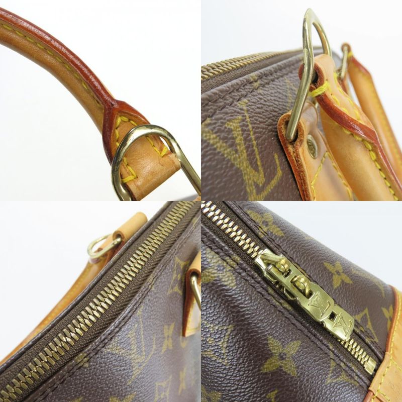 Louis Vuitton Handbag Alma Monogram Leather Brown Classic