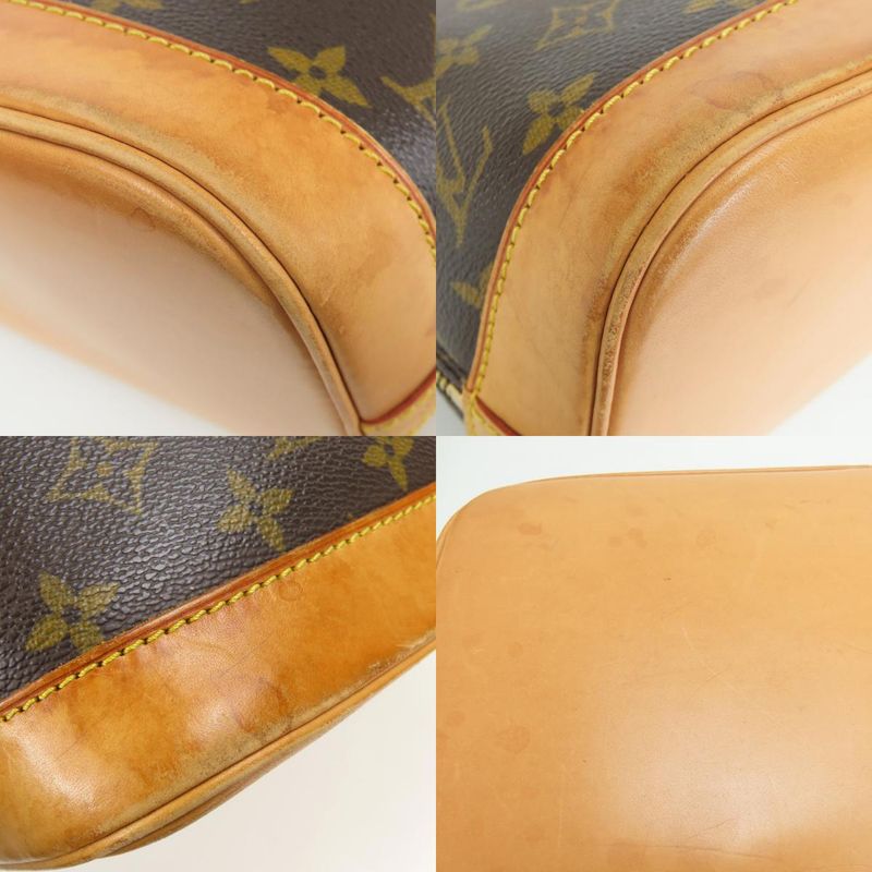 Louis Vuitton Handbag Alma Monogram Leather Brown Classic