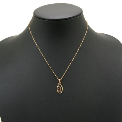 Cartier Logo Double Necklace Pink Saffiano