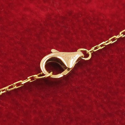 Cartier Logo Double Necklace Pink Saffiano
