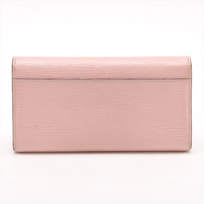 Louis Vuitton Epi Portefeuille Sarah Wallet Pink