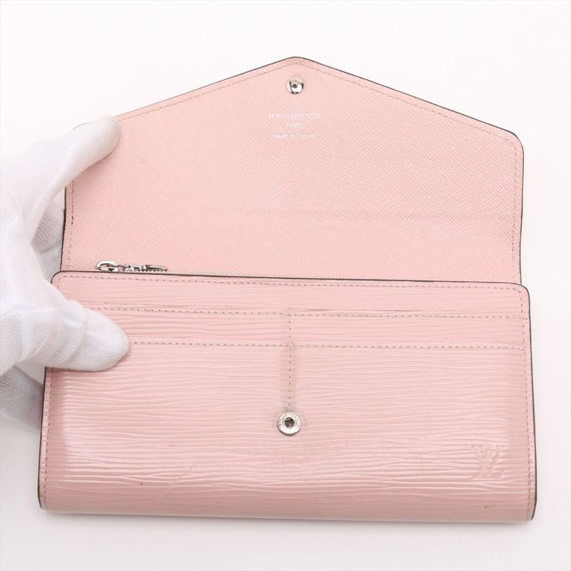 Louis Vuitton Epi Portefeuille Sarah Wallet Pink