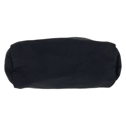 Prada Tessuto Black Silver Nylon Pouch