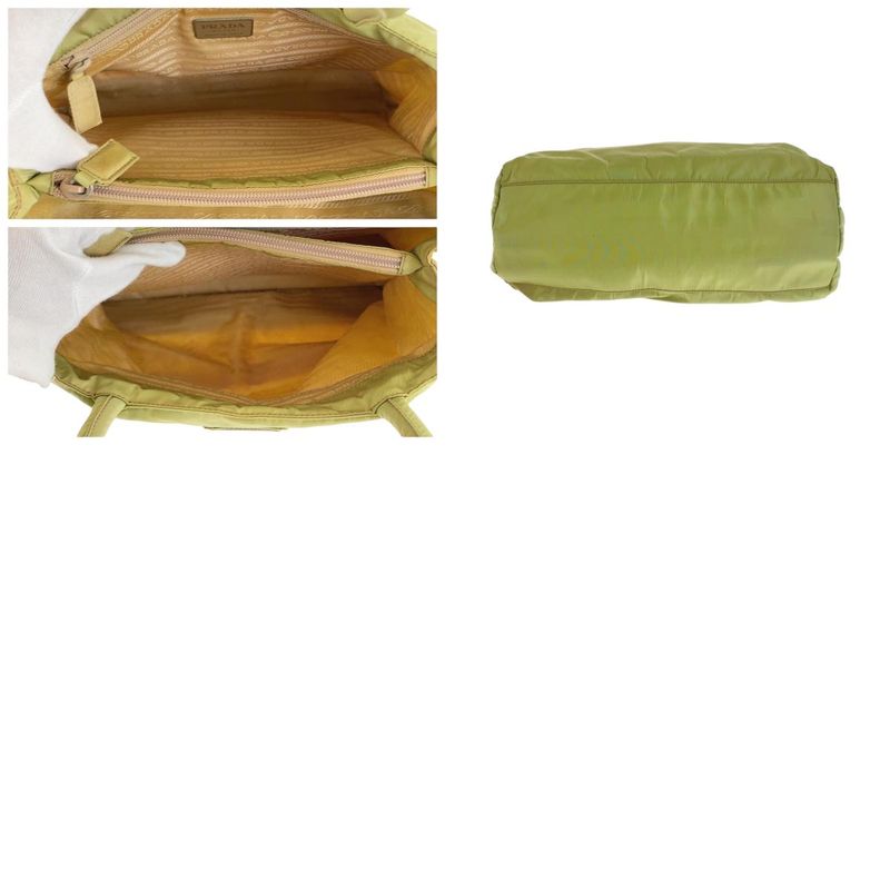 Prada Tessuto Green Silver Nylon Tote