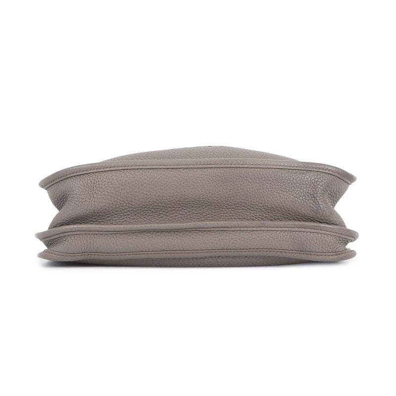 Hermes Shoulder Bag Evelyne 3 PM Ethane Silver Taurillon Clemence