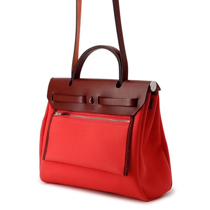 Hermes Herbag Zip PM Silver Toile Officier Le Jusserie