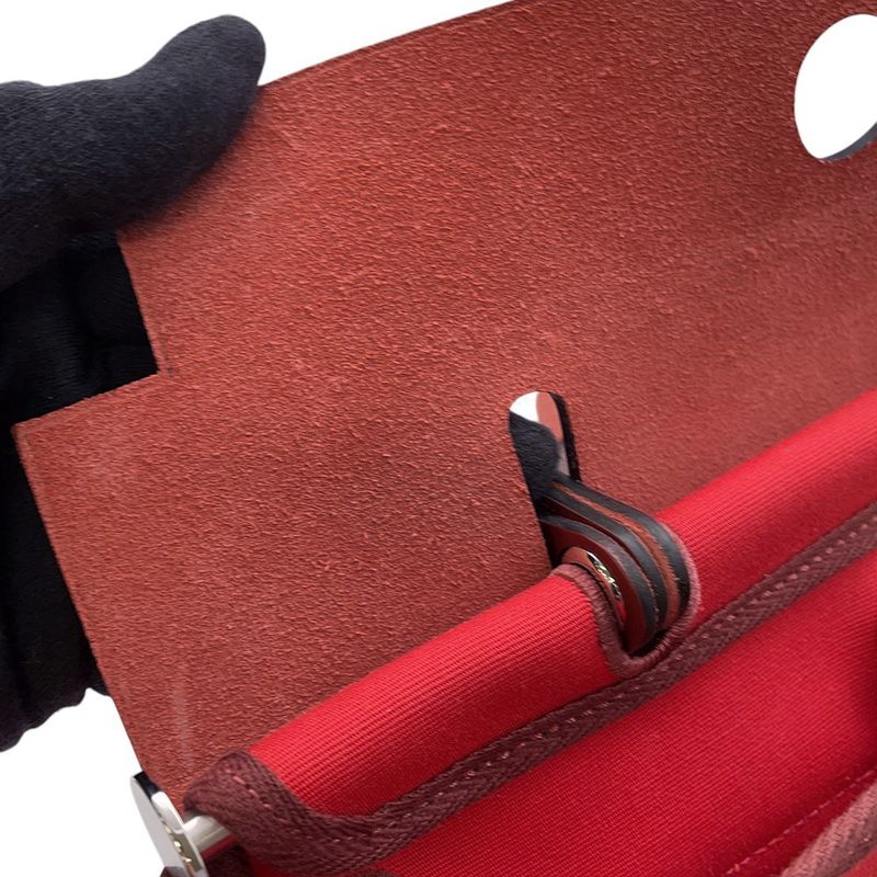 Hermes Herbag Zip PM Silver Toile Officier Le Jusserie