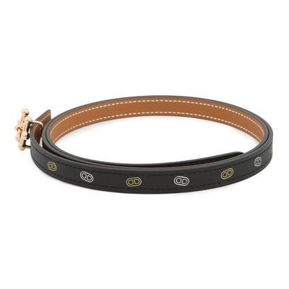 Hermes Belt Gallopin Surmer Black Gold Pink 90