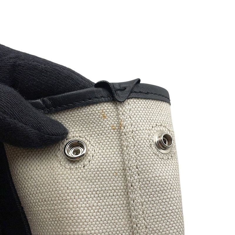 Balenciaga Handbag Navy Cabas XS Bag Black White