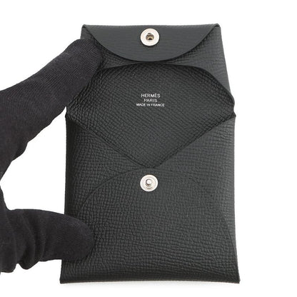 Hermes Coin Case Bastia Black Epsom Wallet