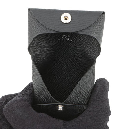 Hermes Coin Case Bastia Black Epsom Wallet