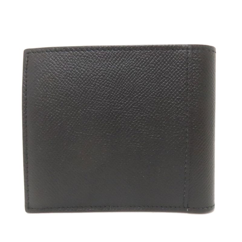 Balenciaga Logo Bifold Wallet Leather