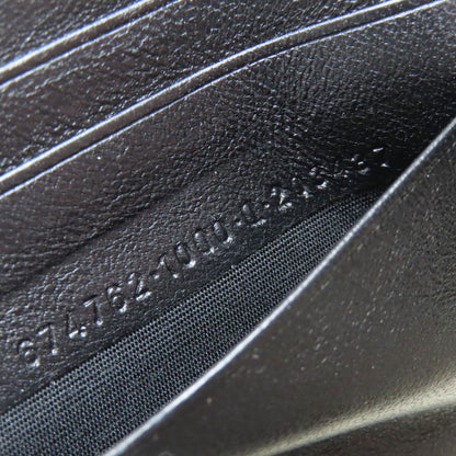 Balenciaga Logo Bifold Wallet Leather