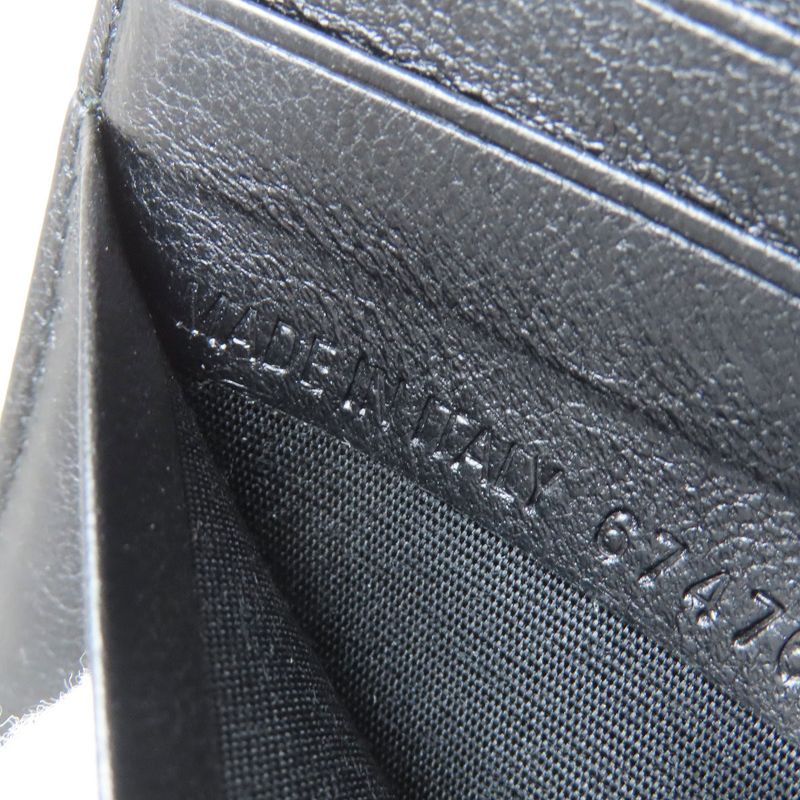 Balenciaga Logo Bifold Wallet Leather