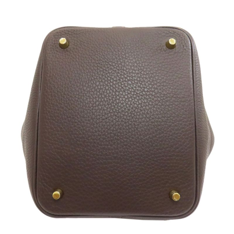 Hermes Picotin Lock MM Gold Handbag Taurillon