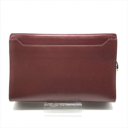 Cartier Must Logo Leather Clutch Gold