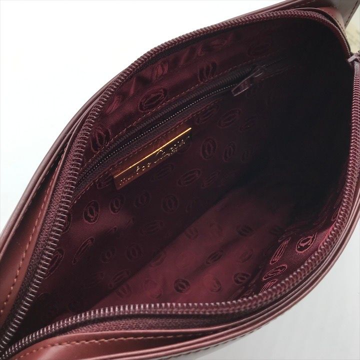 Cartier Must Logo Leather Clutch Gold