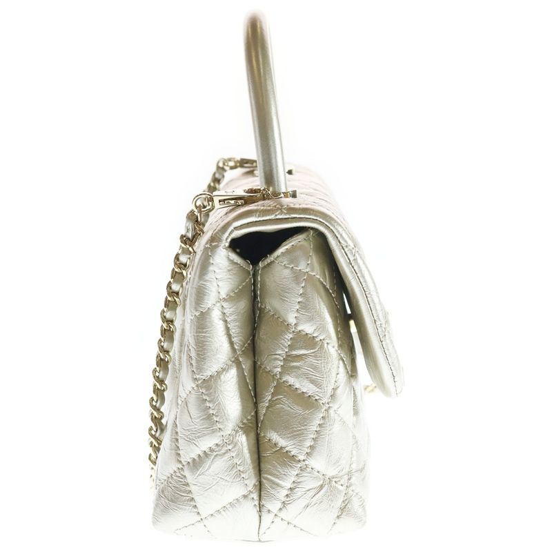 Chanel Coco Handle XS 2-Way Mini Shoulder Bag Chain Metallic