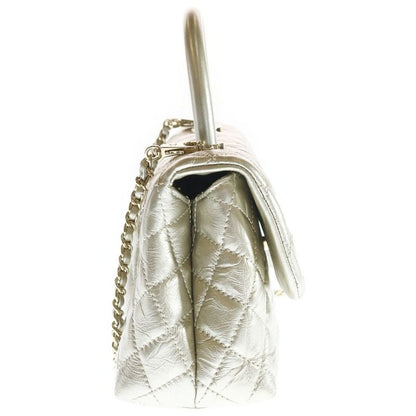 Chanel Coco Handle XS 2-Way Mini Shoulder Bag Chain Metallic